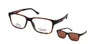 Polar 403 With Clip On 428 Men's Glasses Tortoiseshell Size 54 - Private Health Rebate - Blue Light Block Available