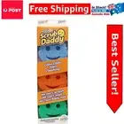 Firm & Soft Cleaning Sponges: Odor Resistant 3-Pack FlexTexture Scrubbers