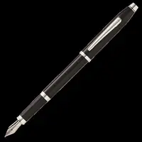 在飛比找樂天市場購物網優惠-CROSS AT0086-102 黑琺瑯白夾鋼筆