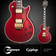 Epiphone Alex Lifeson Les Paul Custom Axcess Quilt (Ruby) inc Hardshell Case