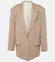 [The Attico] The Attico Oversized wool blazer AU 10 beige