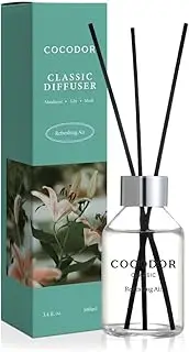 COCODOR Classic Reed Diffuser/Refreshing Air / 100ml / Fragrance Scent Essential Oil Stick Diffuser Set for Bedroom Bathroom Home Décor