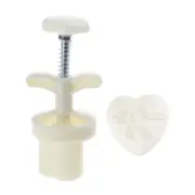 20g Plastic Material Mooncake Moulds Heart Bowknot Shaped Mooncake Stamps