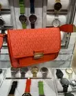 Michael Kors Bradshaw Lady Medium Handbag Purse Crossbody Bag Shoulder Red Clay