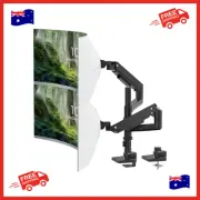 Heavy Duty Dual Monitor Stand for 17-49 inch Screens up to 44 lbs - Premium Alum