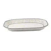 Abstract Print Ceramic Tableware Oval Serving Dish Plate 14 cm
