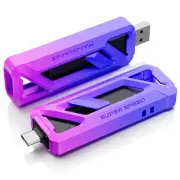 Flash Drive 1TB, Up to 2050MB/s USB 3.2 Gen2×2, USB Drive with USB A + Type C...