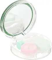 [FRCOLOR] Sturdy Plastic Lens Holder Compact Makeup Case for Travel Outdoor Lens Container Random Color