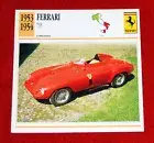 1953-54 Ferrari 735 Competizione - Edito-Service, SA collector card