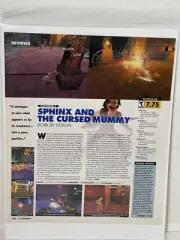 Sphinx and the cursed mummy video game review magazine article print ad wall art