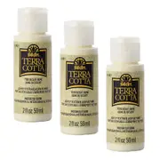 3x Plaid FolkArt Terra Cotta 59ml Acrylic Art Paint Desert Dune Textured Finish