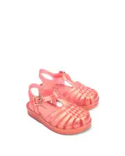 Mini Melissa Girls' Possession Shiny Sandals - Toddler