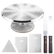 6Pcs/set Rotating Cake Stand Tools Turntable Cake Decoration Accessories Set