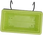 Yardenfun 1Set Hanging Railing Flower Pot Rectangular Balcony Planter Box for Home Gardening Pot with Stand and Tray Multi Purpose Gardening Supplies