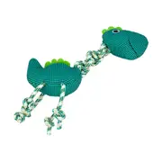 Pet Toy Rope Green Dino