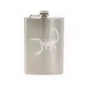Insect Arachnid- Scorpion Venom Sting #3- Scorpio logo-8 oz etched flask