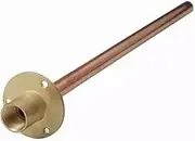 UKDeals Direct® Outdoor Garden Wall Flange with Tube for Outdoor Garden bib tap 1/2" BSP x 350mm Tube