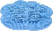 GANAZONO Shower Wash Back Scrubber Foot Cleaner Massage Mat Bathroom Massage Pad Foot Scrubber Non-skid Suction Cup