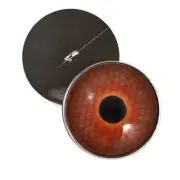 Amber Honeycomb Sew On Glass Eyes 30mm Button Loops for Fantasy Stuffed Animals