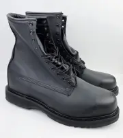 Altama Men's Army Black Leather Combat Safety Steel Toe Boots Size US 13W