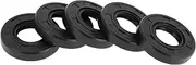 X AUTOHAUX Universal Oil Seal TC Double Lip W Steel Spring Seal Ring Rotary Shaft Seal 17x35x7mm High Pressure NBR Rubber Black 5 Pcs
