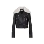 [Sportmax] Sportmax-Black Leather Toscana Biker Jacket-Donna 40 IT