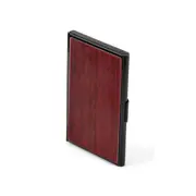 Office Purple Heart Wood Original Color Flip Business Card Holder Credit Card Case RFID Card Holder Card Case Storage Box