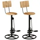 vidaXL Bar Stools 2 pcs Solid Wood Mango