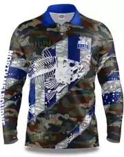North Melbourne Kangaroos AFL Fishing Shirt Sizes S-5XL BNWT