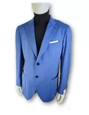 Luigi Bianchi Mantova blazer jacket size 50 (Wool&Silk) fabric by Loro Piana NEW
