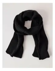 [Blaq] Essential Knit Scarf in Black