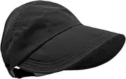 [Générique] Sun Hats Women, Wide Brim Hiking Hat, UV Protection UPF 50+, Breathable Quick-Dry Fabric, Adjustable Chin Strap, Khaki Color, Ideal for Activities Fishing Climbing Picnic, Cloth