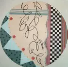 Penny Macleod "Geometric Circle" Hand Painted Needlepoint Canvas WK