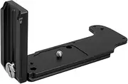 Fotodiox Exxy L-Bracket for Fujifilm GFX 50S Camera from Pro - All Metal Black Camera Hand Grip for Arca Swiss or Arca Swiss-Type Quick Releases
