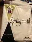 springmaid Fine cotton Sheet Flat Double Bed NEW Made USA White
