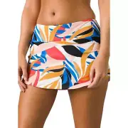 prAna Size Small Tropics Belltello Swim Skirt High Rise Pull On Swimwear N15-3