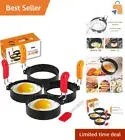 Versatile 3.5-Inch Pancake and Egg Ring Set - Ideal for Camping & Home Cooking