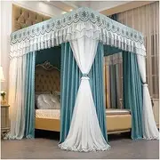 Mosquito Net for 1.5m/5ft Bed, Four Seasons Universal Bed Canopy, Including Shading Cloth/Screen Curtain/Metal Support (Color : Style 3, Size : 1.5x2x2m)