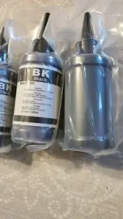 Printer Ink Dye, Ink Black,InkJet Printers, 100ml/ Bottle, 4 Pcs , New
