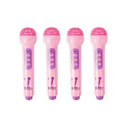 4x Razoo Microphone w/ Light & Music 20cm Kids/Childrens Play Toy Asstd 3+