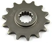 Yurefax Front Sprocket 520 13T 14T 15T, for Suzuki, LT250 DR250 RM250 RMX250 DR-Z250 GSF250 TSX250 DR350 DR-Z400 RGV250 SG350 DR200 SP200 Motorcycle Front Sprocket(14T)