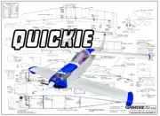 Quickie 1/2A Sport Scale 28" WS RC Airplane Laser Cut Balsa Short Kit Plans