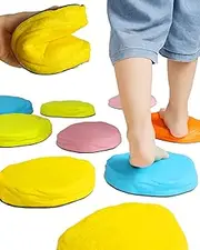 Stepping Stones for Kids Set-Kids Stepping Stones+Children's Hand and Foot Markings-Soft,Non-Slip Kids Stepping Stones,Suitable for Indoor and Outdoor Use
