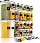 24PC Food Storage Containers Airtight Food Containers Set for Kitchen Organizat