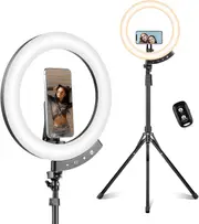 Newest 12 Inch Ring Light with 62 Inch Tripod Stand and Magnetic Phone Holder