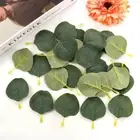 Wedding Artificial Eucalyptus Petals Eucalyptus Leaves Plant Fake Leaves