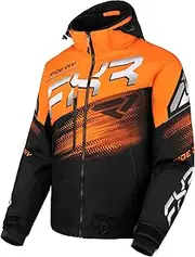 FXR Mens Boost FX 2-in-1 Snowmobile Jacket F.A.S.T. 3.0 HydrX Pro Black/Orange - X-Large