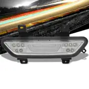 Clear Lens/Chrome Housing 3D LED Tail Third Brake Light for 15-18 Ford Mustang (for: Ford)