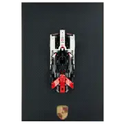 Classic Leather Wall Mount Display for Compact LEGO® Technic™ Carbon Fiber Black