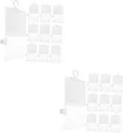TOPPERFUN 2sets Dehumidifier Bag Home Moisture Absorber for Boat Dorm Wardrobe Quick Dry Hanging Bags 10pcs*2